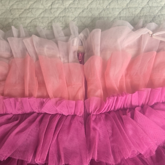 Pink and Purple Ruffled Mini Dress - Picture 4 of 4